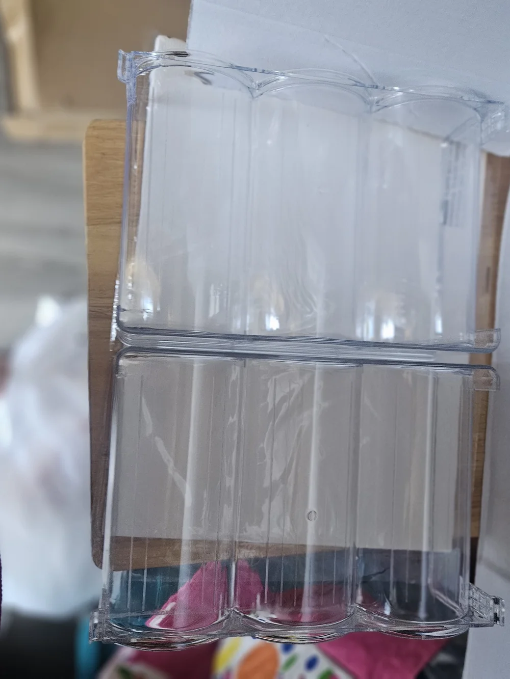 Clear Stackable Wine Bottle Organizer Rack - Home Storage